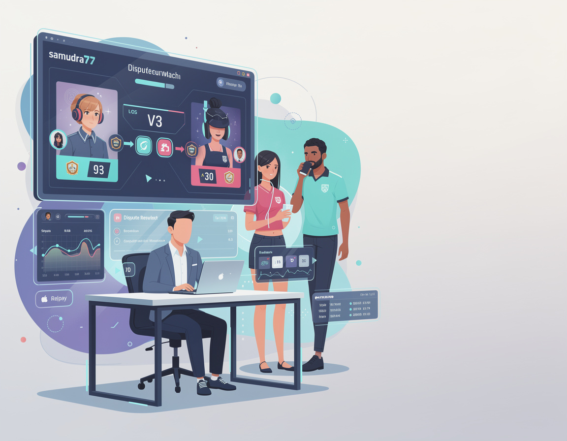 Ilustrasi cara menangani dispute match samudra77 untuk turnamen game online samudra77